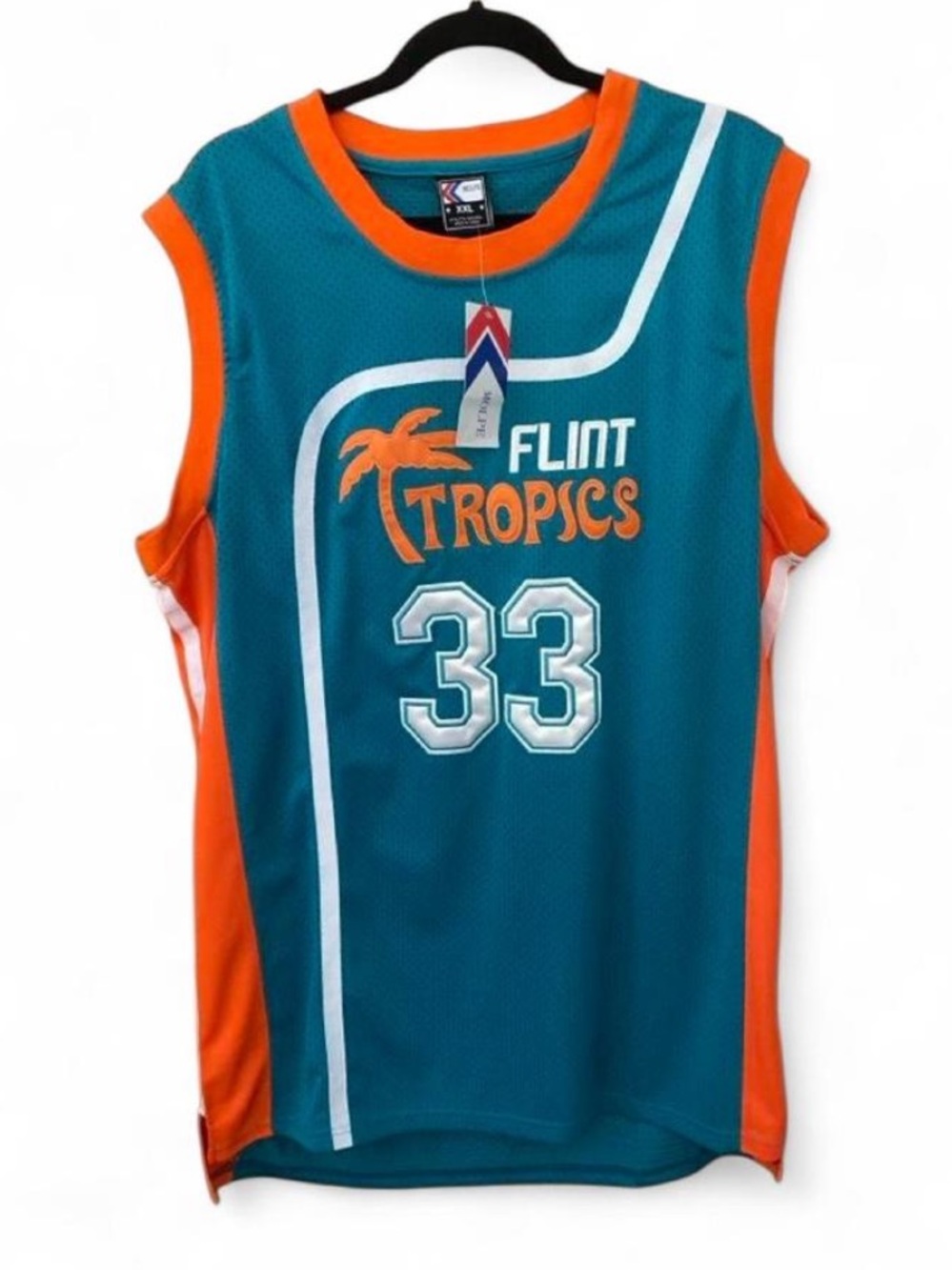 Flint Tropics Jackie Moon 33 Basketball Jersey Semi Pro Size 2X XXL